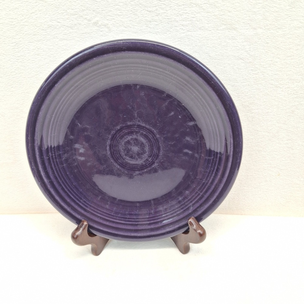 FIESTA Homer Laughlin Fiestaware Salad Plate Plum Dark Purple READ